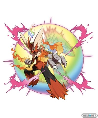 Pokémon X-Y Mega-Blaziken Artwork Megapiedra
