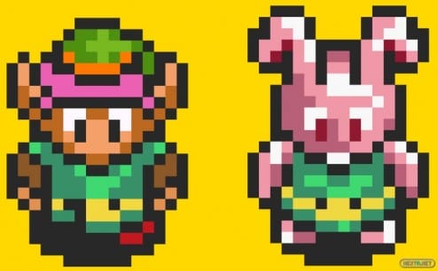 1310-08 Zelda Link to The Past Conejo