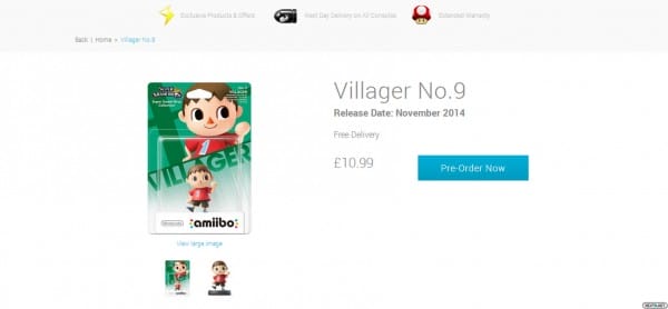 1409-04 Amiibo Aldeano Fecha y Precio Wii U 3DS 1