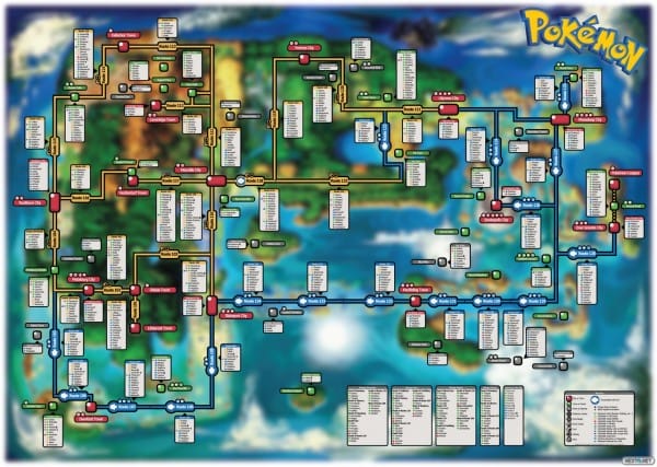 1412-11 Mapa capturar Pokémon Rubí Omega Zafiro Alfa