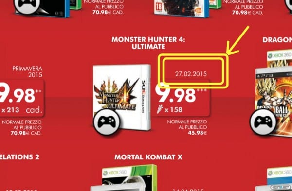 1412-31 Monster Hunter 4 Ultimate GameStop