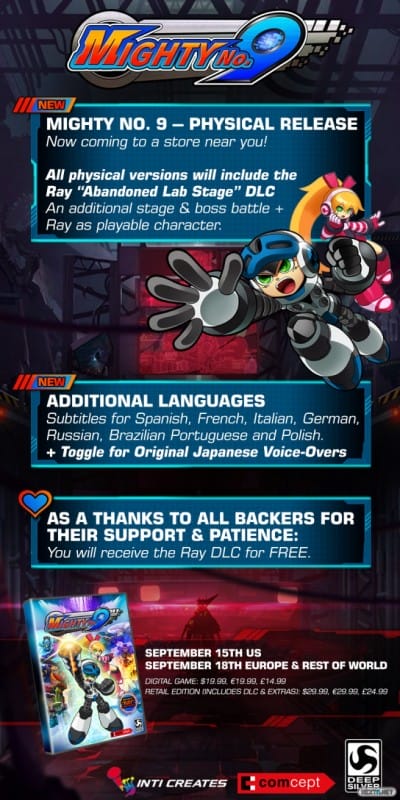 1504-29 Mighty No 9 Fisico Wii U 3DS 2