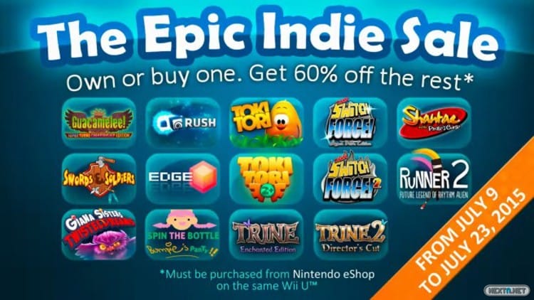 Epic Indie Sale: Descuentos del 60% 14 juegos Wii U