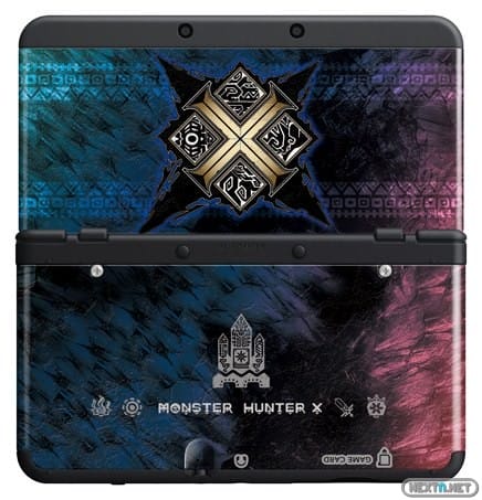 Torneado Gran universo financiero Una New 3DS con paneles dedicados a Monster Hunter X