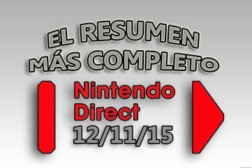 Resumen Nintendo Direct 12-11-15