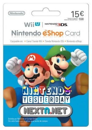 Nintendo Yesterday tarjeta 15 euros concurso