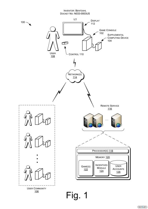 Patente Nintendo SCD 1
