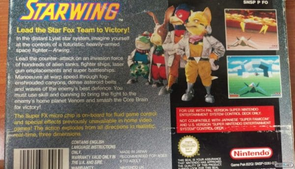 Starwing Star Fox SNES