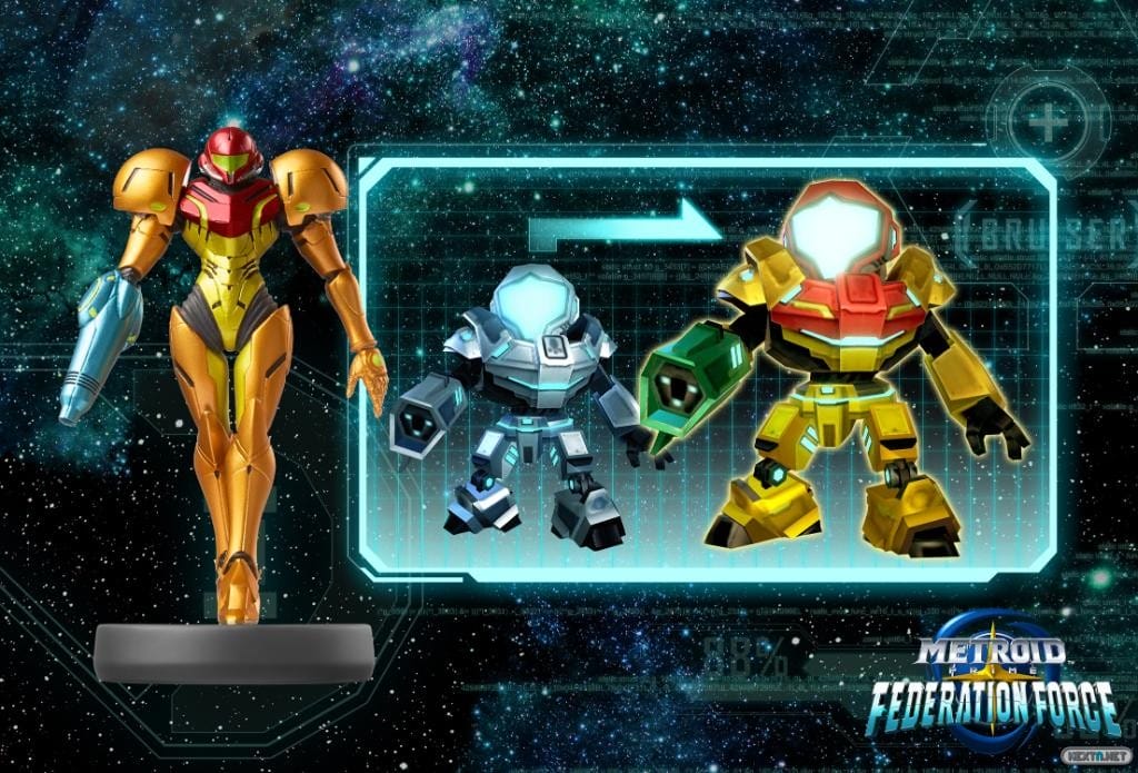Metroid Prime Federation Force amiibo Samus