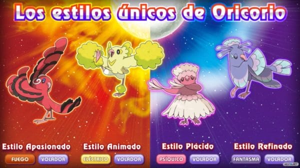 Pokémon Sol Luna Orinoco estilos