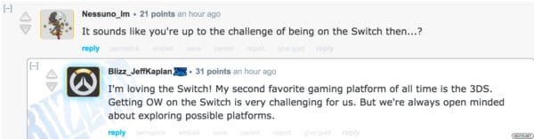 Overwatch Nintendo Switch