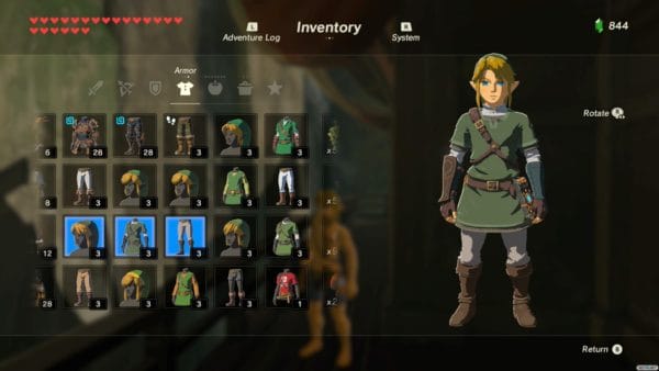 Todos los trajes por amiibo en Zelda Breath of the Wild