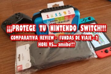 Comparativa fundas viaje Nintendo Switch Hori amiibo