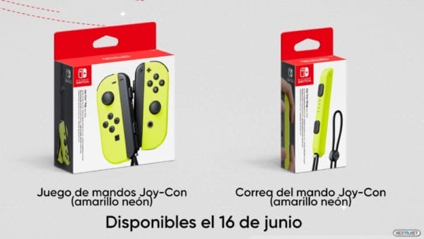 Joy-Con amarillos