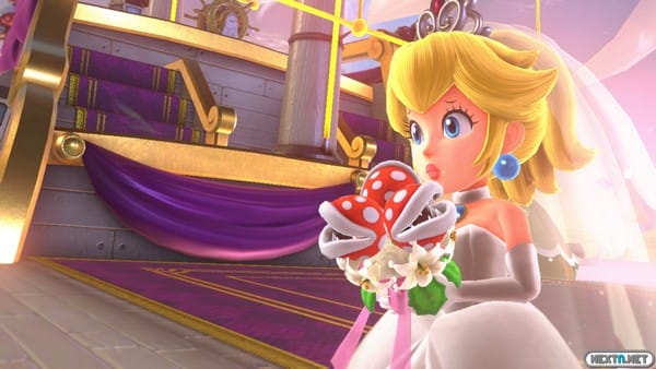Super Mario Odyssey Peach novia boda