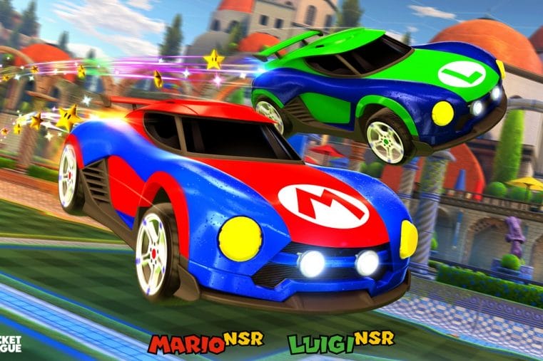 Rocket League coche Mario NSR Luigi NSR