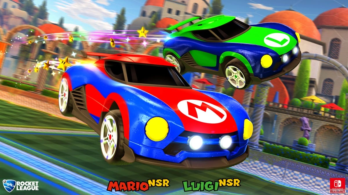 Rocket League coche Mario NSR Luigi NSR