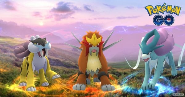 Pokémon GO Raikou Entei Suicune legendarios