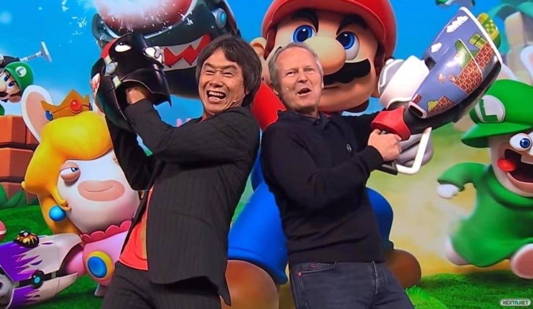 Mario Rabbids Kingdom Battle Shigeru Miyamoto Yves Guillemot Shigeru Miyamoto Ubisoft