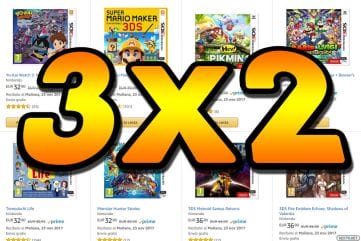 oferta 3X2 juegos 3DS Amazon