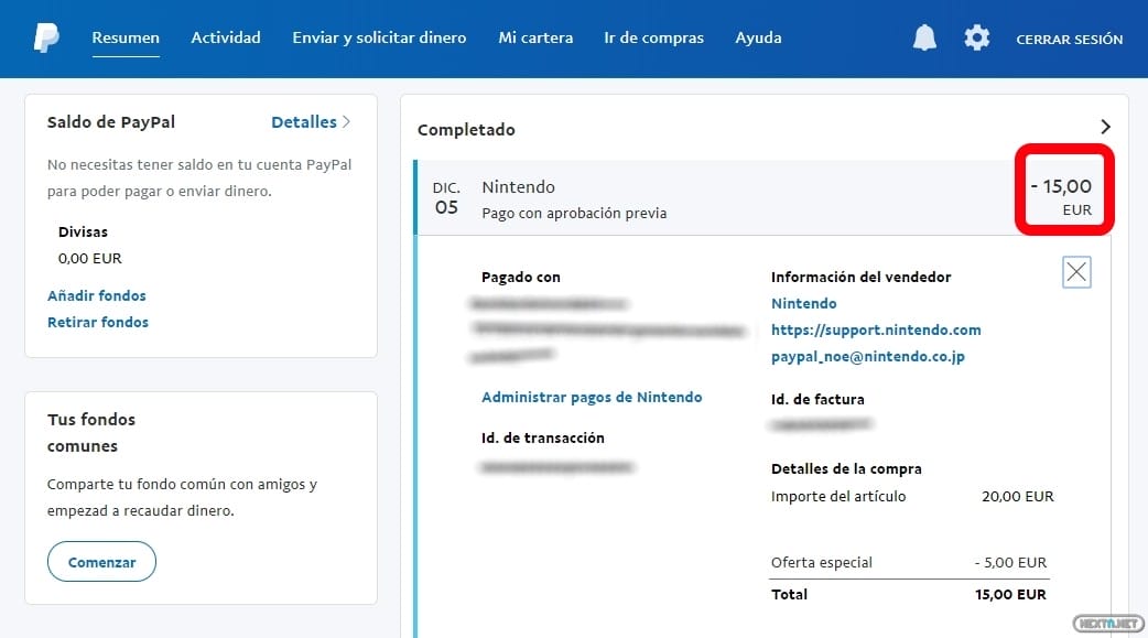 probabilidad reaccionar Antagonismo Aprovecha la promo de 5 € de PayPal en la eShop de Nintendo Switch probabilidad reaccionar Antagonismo Aprovecha la promo de 5 € de PayPal en la eShop de Nintendo Switch