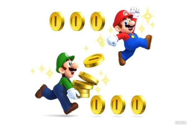 New Super Mario Bros. 2 Luigi monedas