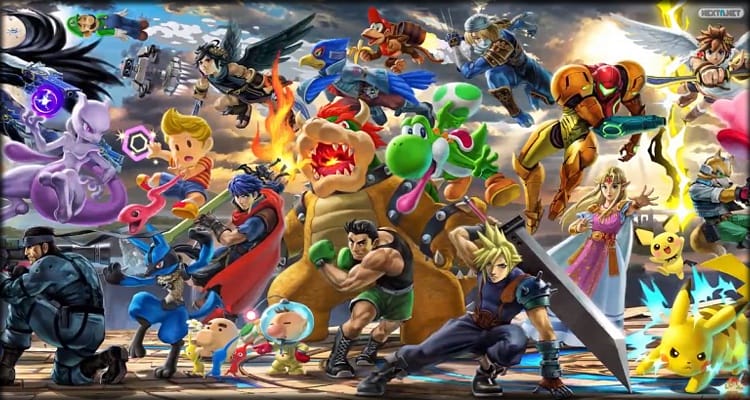1806-13 Super Smash Bros. Ultimate Trajes Colores Especificaciones Técnicas 64 Tráilers Personajes Jugables Nintendo Switch