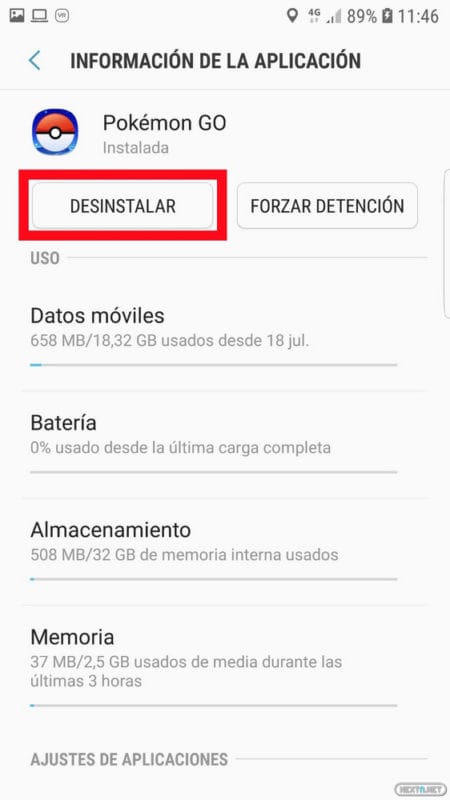 Pokémon GO activar RA+ AR+ Android 09