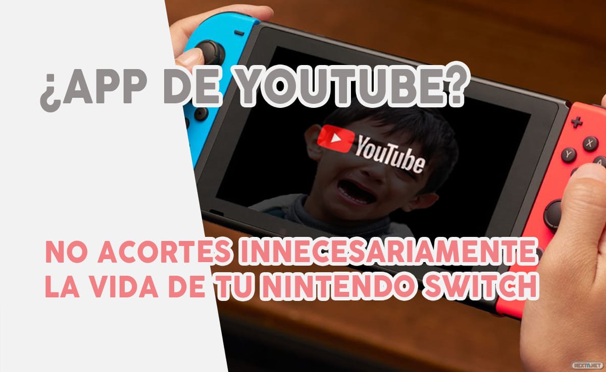 No uses App YouTube Nintendo Switch