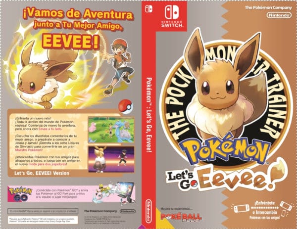Pokemon Let's Go Eevee boxart fanmade