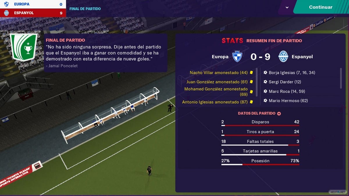 Football Manager Touch 2019 análisis Nintendo Switch