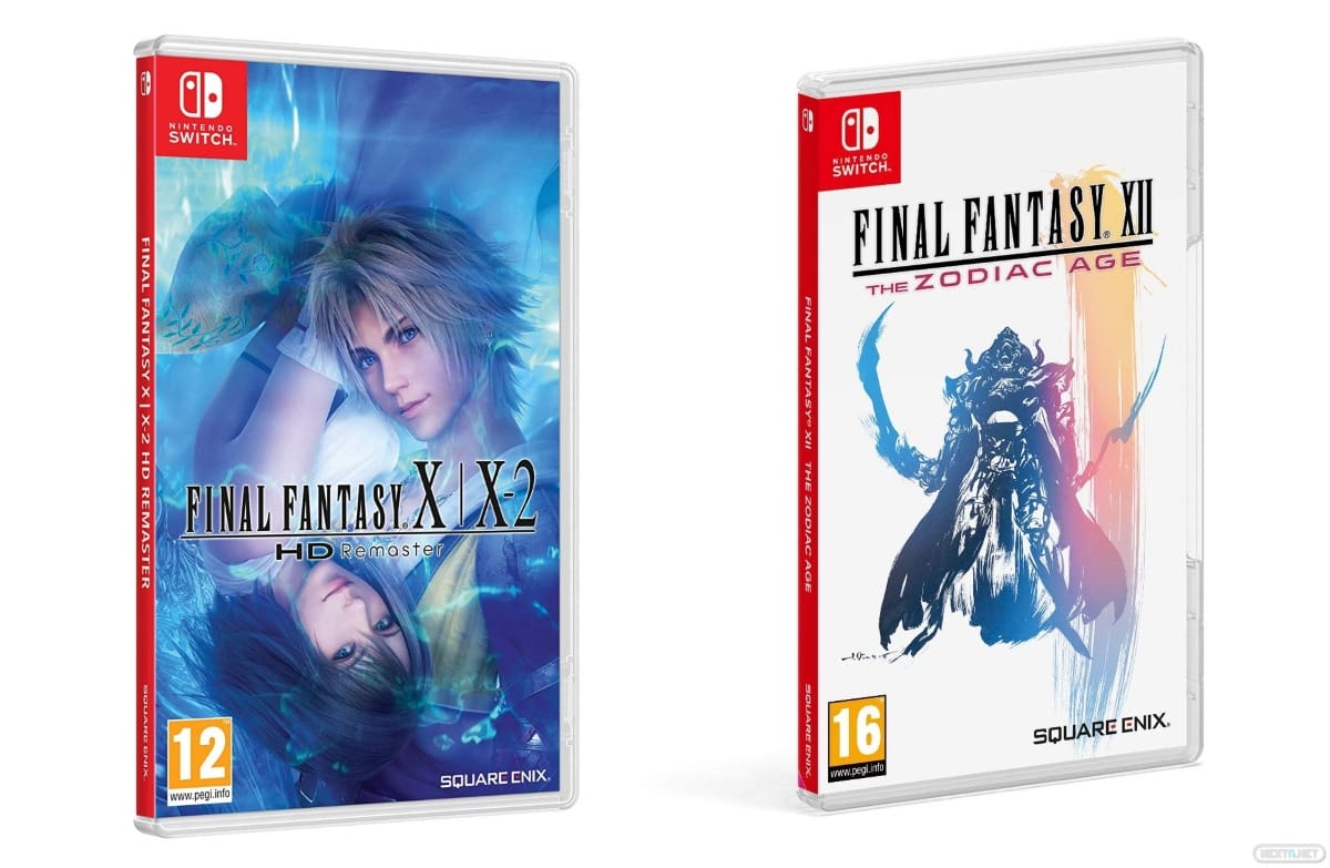 Final Fantasy X X2 HD y XII boxart Europa
