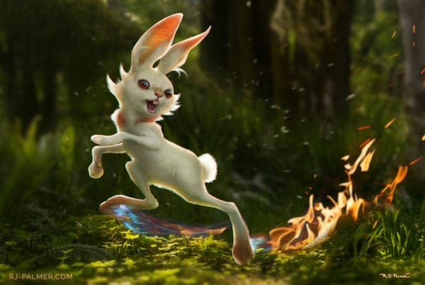 Pokémon Espada y Escudo Scorbunny realista