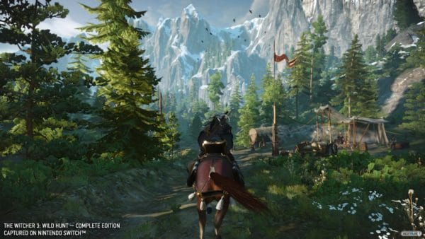 Geralt cabalgando The Witcher 3 Switch 02