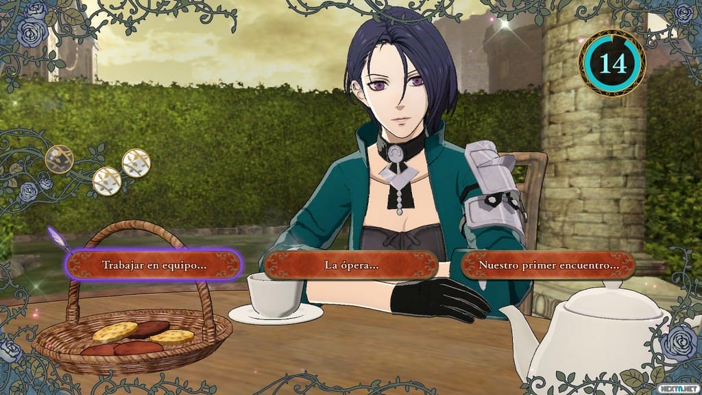 Fire Emblem Three Houses tomar el té