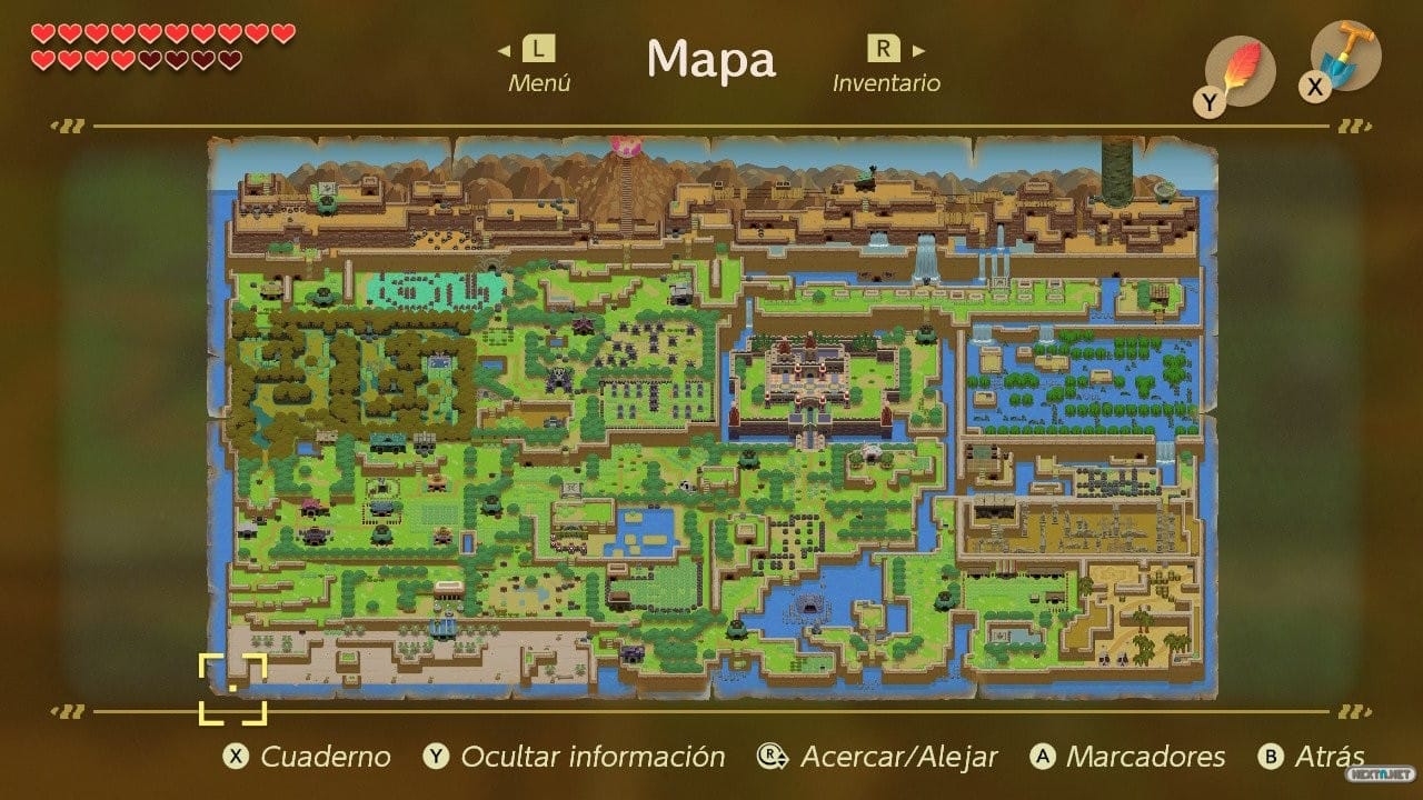 Link´s Awakening Mapa
