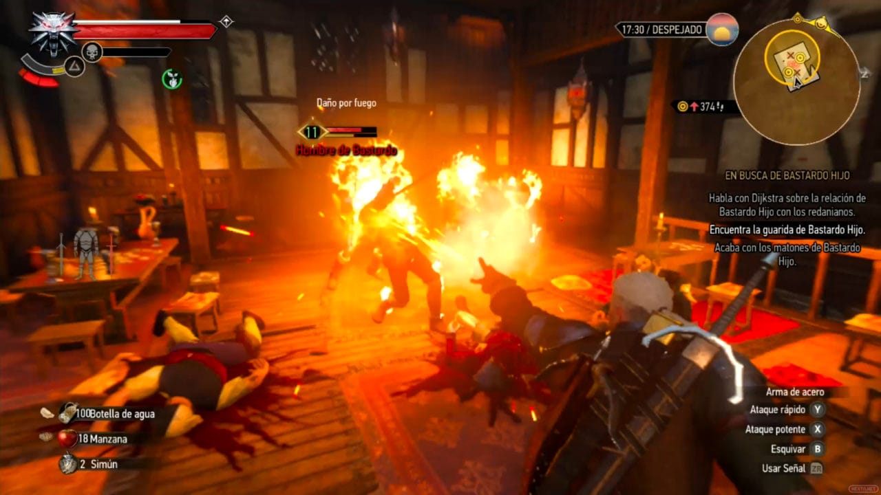 Análisis The Witcher Switch enemigos