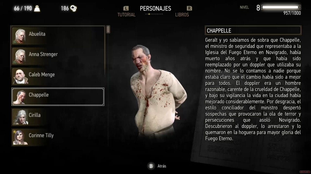 Análisis The Witcher Switch personajes