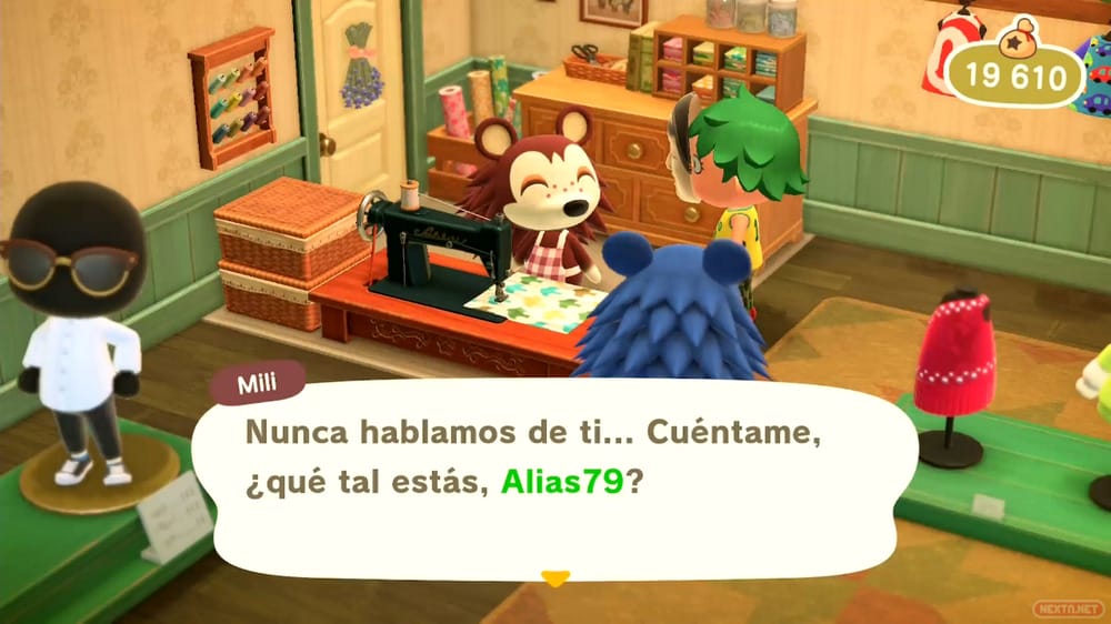 Guía Animal Crossing New Horizons habla con Mili