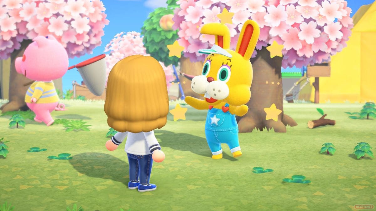 Animal Crossing New Horizons Caza del huevo Coti Conejal
