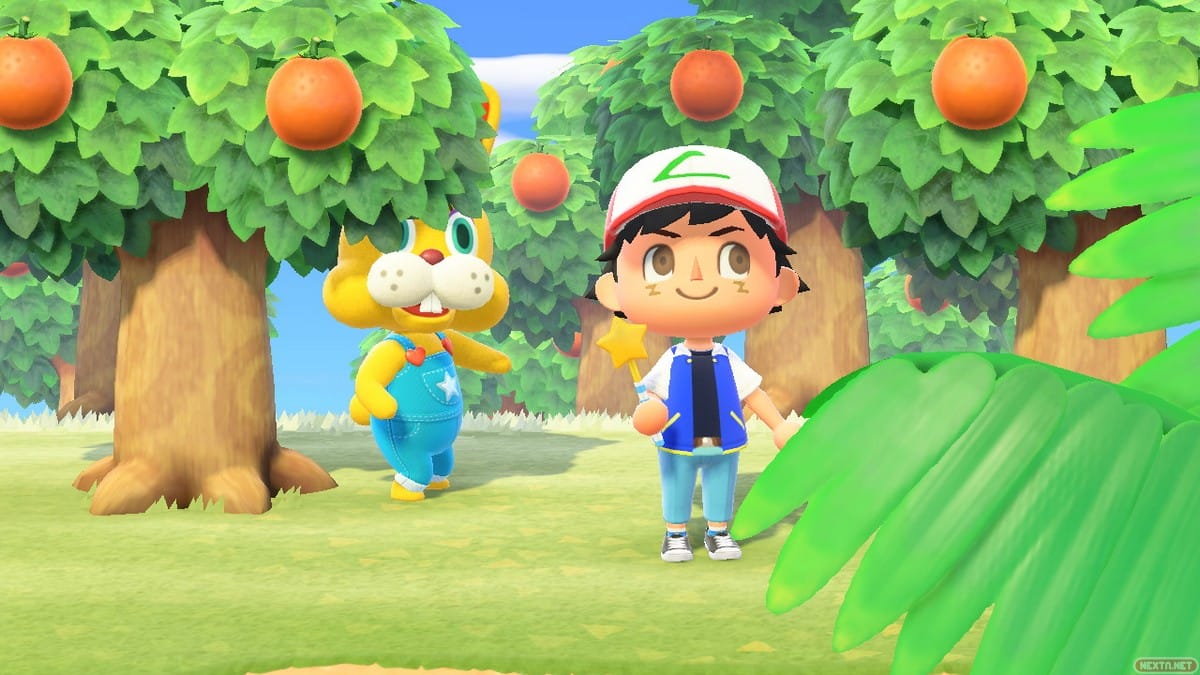 Animal Crossing: New Horizons Coti conejal caza del huevo Ash Ketchump