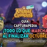 Guía Animal Crossing Guía Capturapedia New Horizons lo que marcha en Octubre