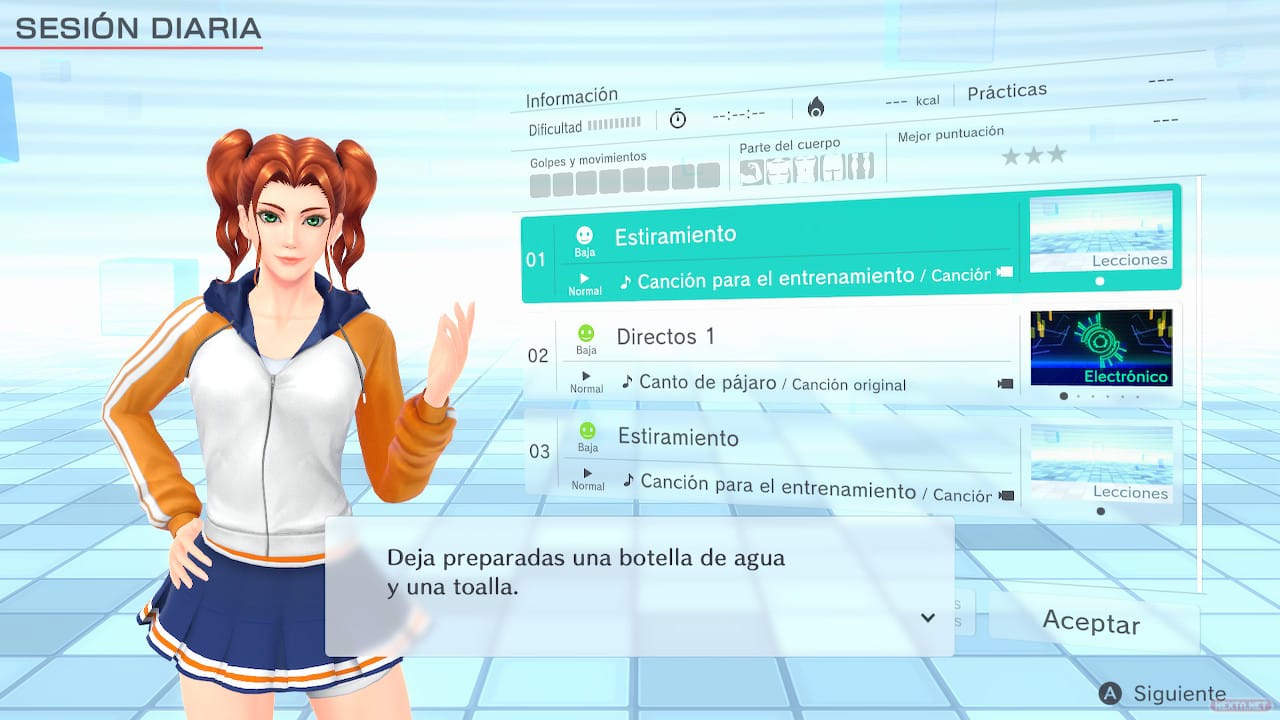 Avance Análisis Impresiones Fitness Boxing 2