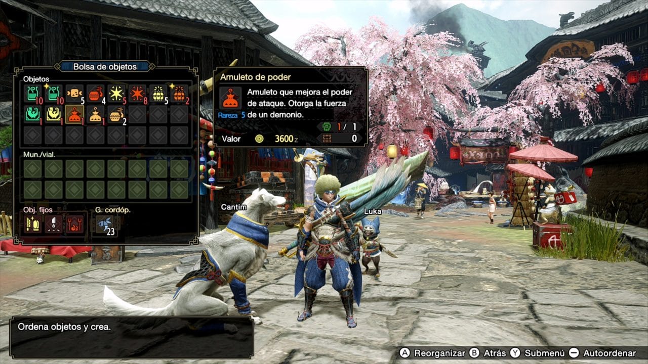 Monster Hunter Rise Amuleto Poder Amuleto Armadura