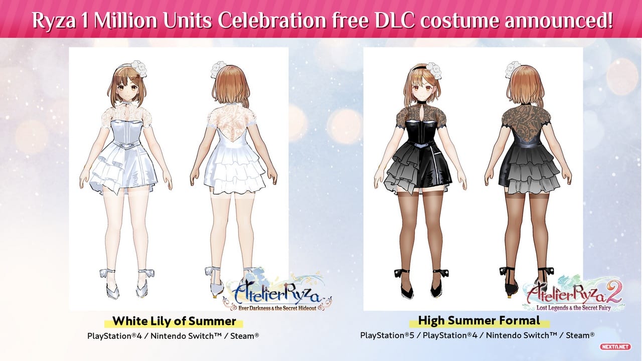 Atelier Ryza 2 Skin Traje DLC Gratuito Millón de Ventas Nintendo Switch