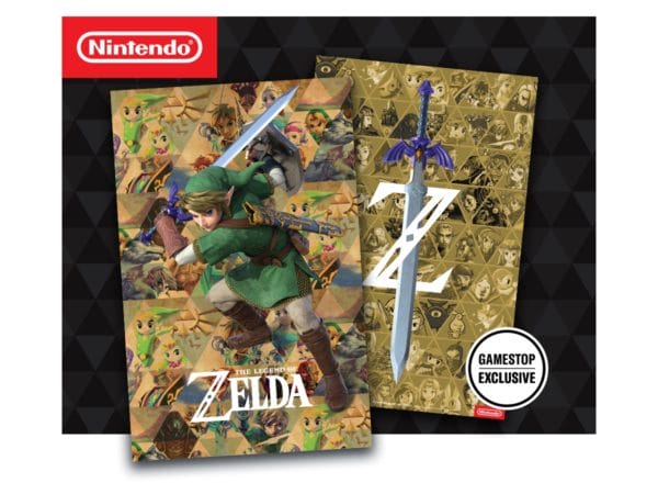 The Legend of Zelda Skyward Sword HD GameStop póster 35 aniversario