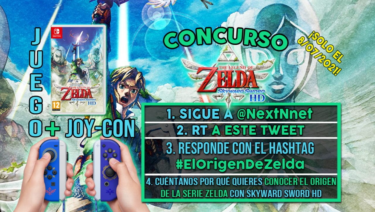 Concurso The Legend of Zelda Skyward Sword HD + Joy-Con Zelda
