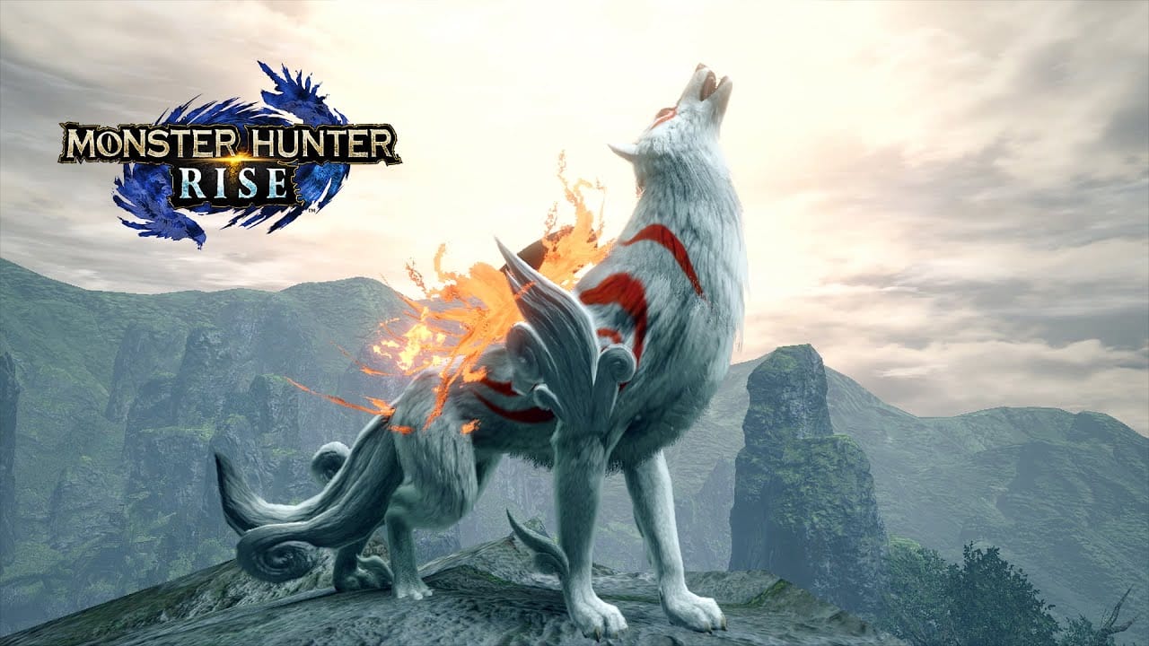 Monster Hunter Rise Capcom collab Okami Amaterasu Issun