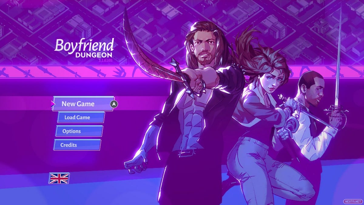 Boyfriend Dungeon menú