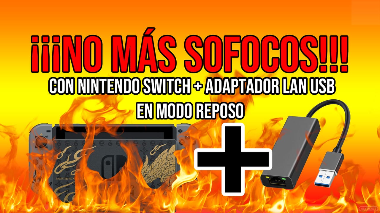 Modem USB modo LAN Nintendo Switch se calienta